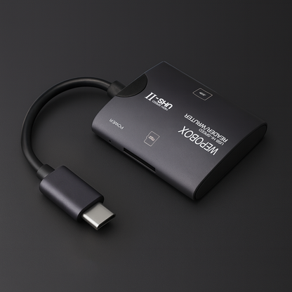 WEPOBOX USB Card Readers, USB 3.0, Dual TF And SD card, Compatible With Computers And Mobile Phones